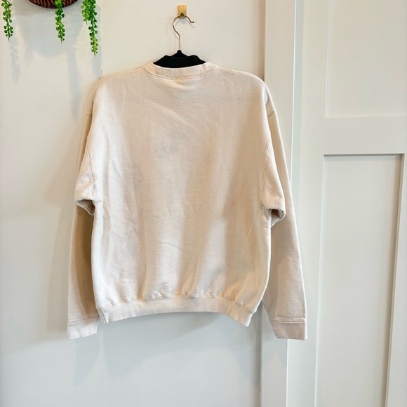 Grandma Sweater Faux Turtleneck Embroidered Bird House, Birds & Floral Design L - Picture 4 of 8